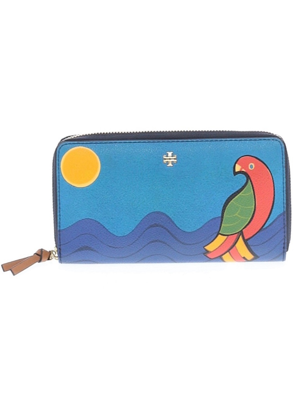 Tory Burch kerrington parrot zip around continental wallet